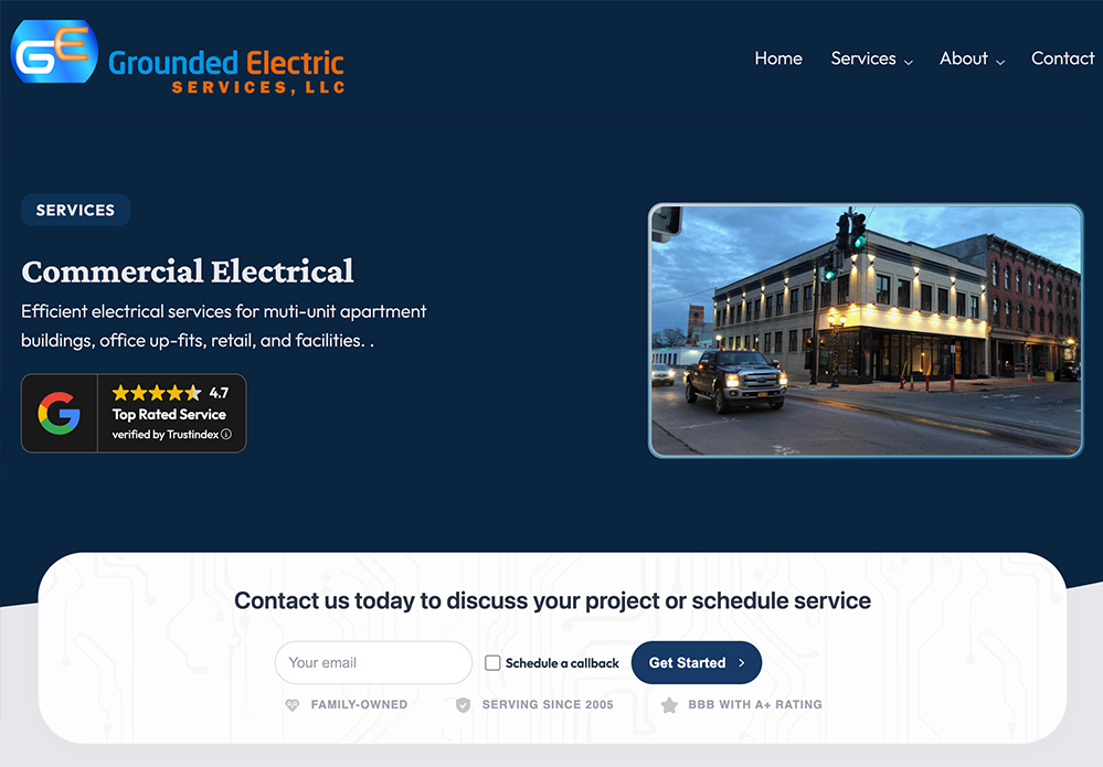 Grounded Electric website