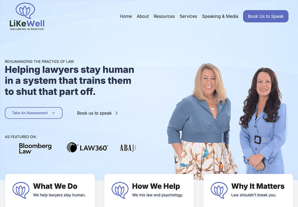 LikeWell psychology website
