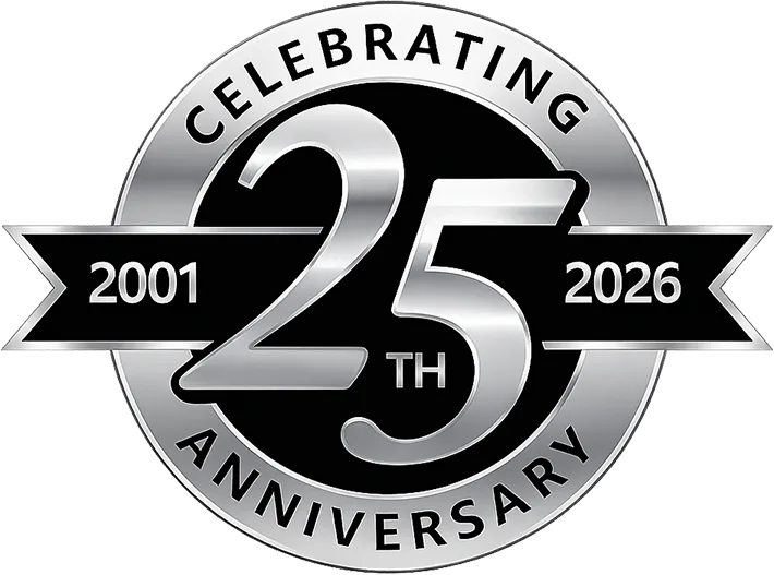 Celebrating 25 years, 2001 to 2026