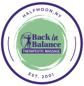Back in Balance Therapeutic Massage seal, Halfmoon, NY, established 2001
