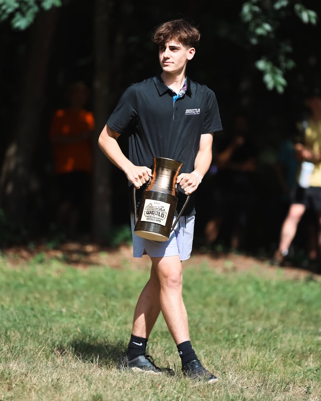 Ethan Hadders competing at the 2026 Junior Disc Golf World Championships
