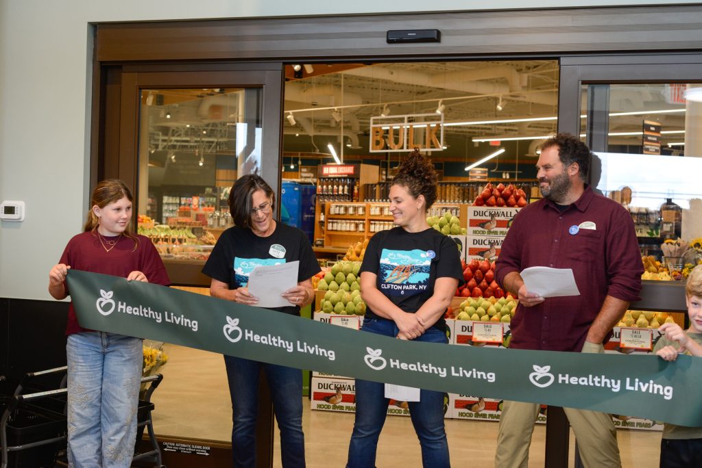 healthy living market clifton park grand opening ribbon cutting